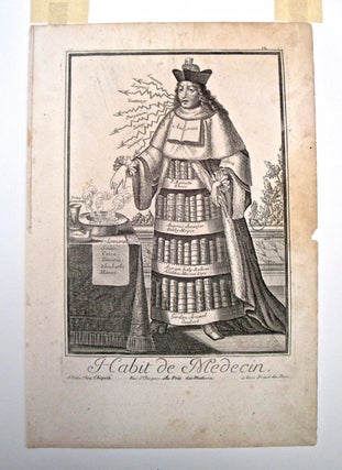 Book Id: 14472 Habit du medecin. Caricature, no. 12 in series. C. 1750....