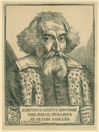 Book Id: 15376 Woodcut portrait by Coriolano. Fortunio Liceti