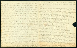 Important and long Autograph letter signed to Thos. H. Burder, "My dearest Friend"