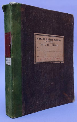 Crush-paper copy of book of his correspondence from Sept. 1862 to July 1865 (c. 600 letters)