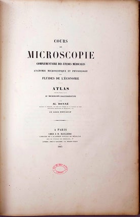Cours de microscopie. Text and atlas