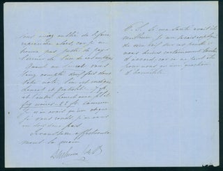 2 Autograph letters signed to his publisher Bailliere, with 2 articles on his scientific work.