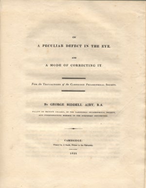 Book Id: 38336 On a peculiar defect in the eye... With: On the figure of the...