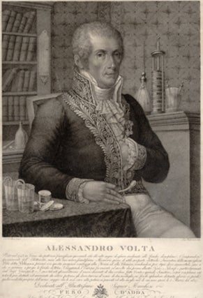 Book Id: 38664 Alessandro Volta. Engraved portrait By Rados after Focosi....