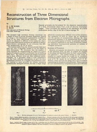 Book Id: 38691 Optical filtering of electron micrographs + Reconstruction of...