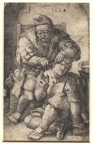 Book Id: 38980 The surgeon and the peasant. Lucas van Leyden.