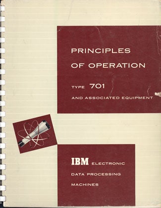 Book Id: 39043 Principles of operation. Type 701 and associated equipment. IBM.
