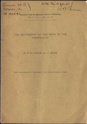 Book Id: 39375 The movements of the food in the oesophagus. Presentation copy....