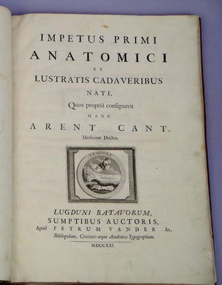Impetus primi anatomici ex lustratus cadaveribus nati.