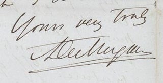 Book Id: 40154 2 autograph letters signed. 1848-1857. Augustus De Morgan