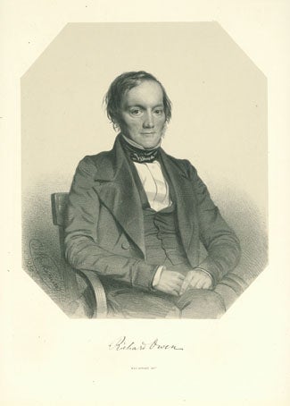 Book Id: 40423 Lithograph portrait by T. H. Maguire. Richard Owen.