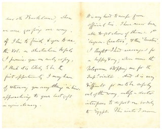 Autograph letter signed to John Phillips