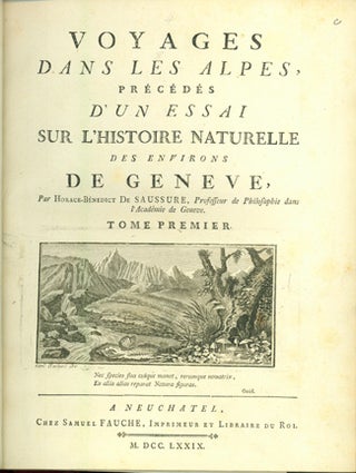 Book Id: 40710 Voyages dans les Alpes, précédés d'un essai sur l'histoire...