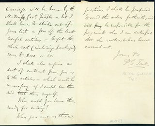 Book Id: 40759 Autograph letter signed to Latimer Clark. Peter Guthrie Tait