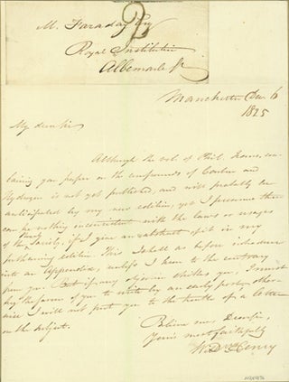 Book Id: 40836 Autograph letter signed to Michael Faraday. William Henry