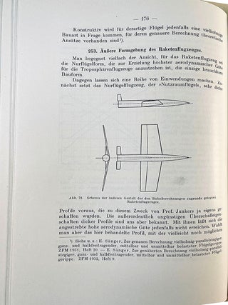 Raketenflugtechnik. Inscribed on front flyleaf to his teacher Prof. Katzmayer who is mentioned in the introduction