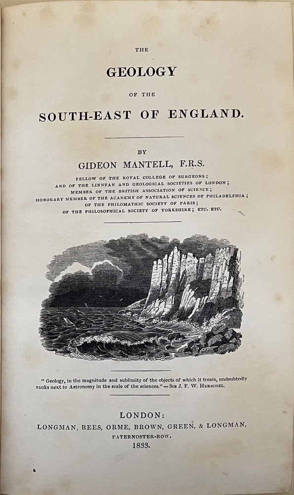 Book Id: 41172 The geology of the south-east of England. Gideon Mantell.