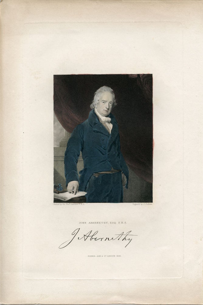 Book Id: 41186 Engraved Portrait by J. Cochran after Thomas Lawrence. John Abernethy.