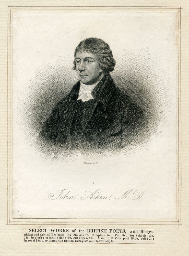 Book Id: 41194 Engraved Portrait by Thompson. John Aikin.
