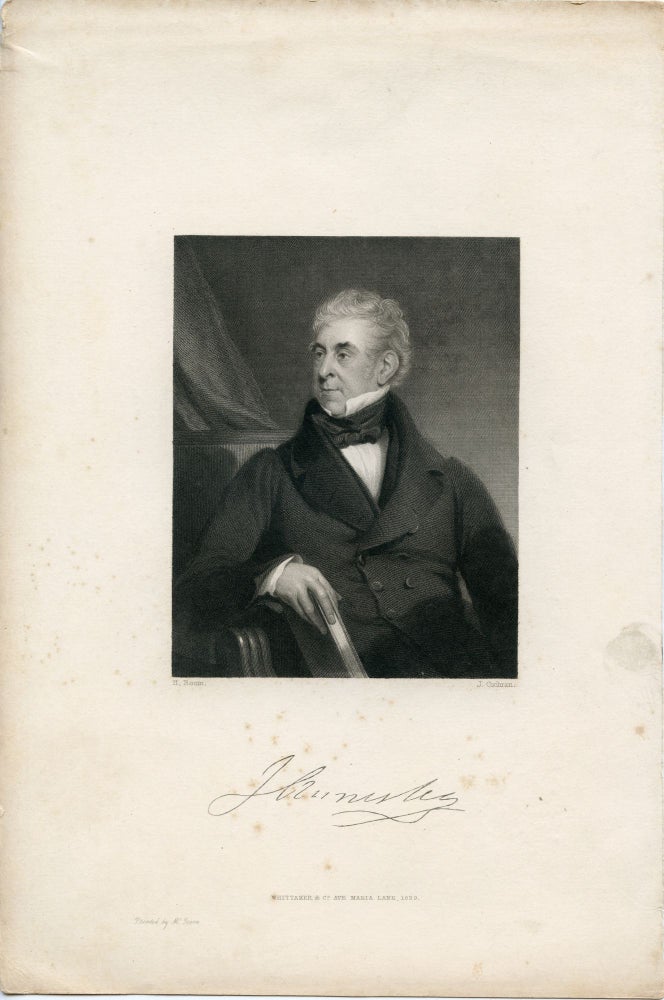 Book Id: 41213 Engraved Portrait by K. Cochran after H. Room. J. Annisley.