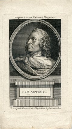 Book Id: 41220 Engraved Portrait. Engraved forthe Universal Magazine. Jean Astruc