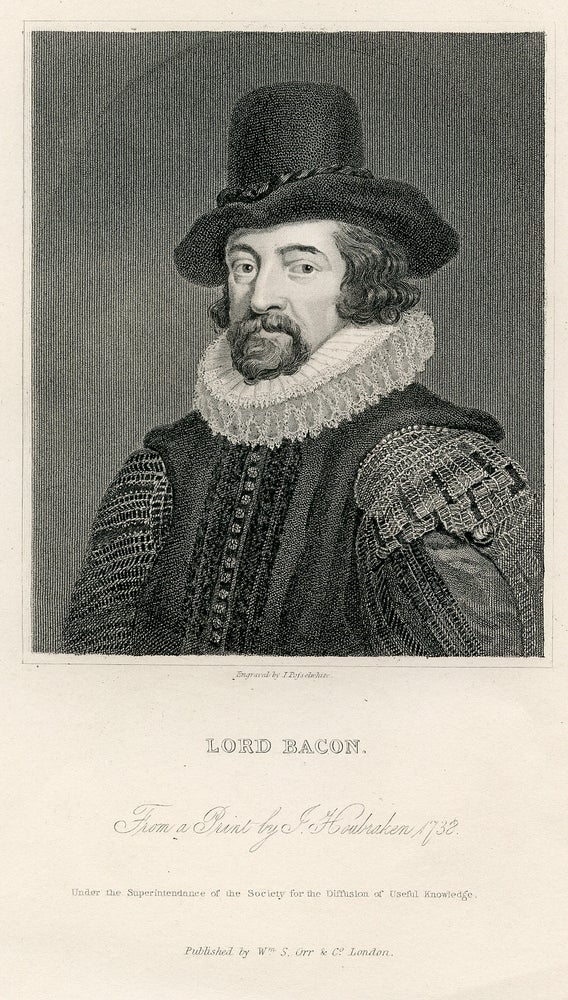 Book Id: 41227 Engraved Portrait by J. Posselwhite after J. Houbraken. Francis Bacon.