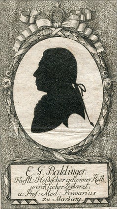 Book Id: 41231 Engraved Portrait in silhouette by Stahl. E. G. Baldinger