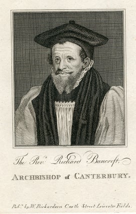 Book Id: 41232 Archbishop of Canterbury. Engraved Portrait. Richard Bancroft