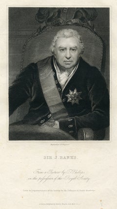 Book Id: 41233 Engraved Portrait by C. E. Wagstaff. Joseph Banks