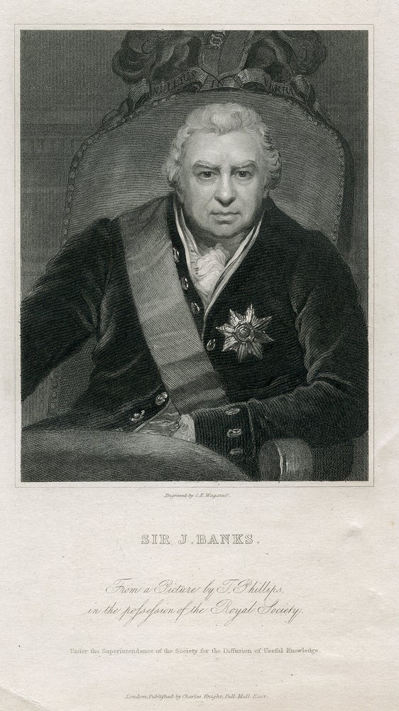 Book Id: 41234 Engraved Portrait by C.E. Wagstaff. Joseph Banks.