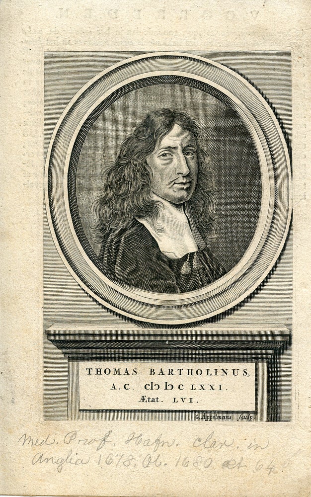 Book Id: 41244 Engraved Portrait by G. Appelmans. Thomas Bartholinus.