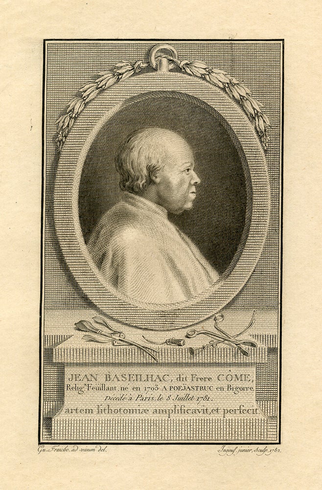 Book Id: 41247 Engraved Portrait by Ingous Jr. after Gu. Fraiche. Jean Baseilhac, dit Frere Come.