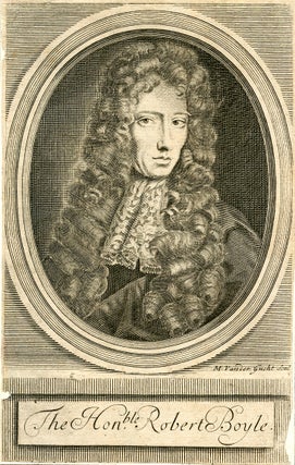 Book Id: 41294 Engraved Portrait by M. Vander Gucht. Robert Boyle