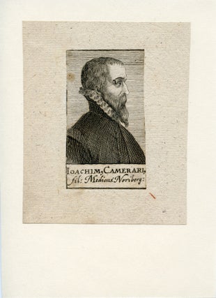 Book Id: 41363 Medicus Norbergus. Engraved Portrait. Joachim Camerarius