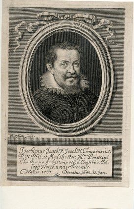 Book Id: 41364 Engraved Portrait by B. Kilian. Joachim Camerari