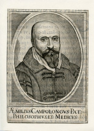 Book Id: 41367 Philosophus, et Medicus. Engraved Portrait. Aemili Campolong