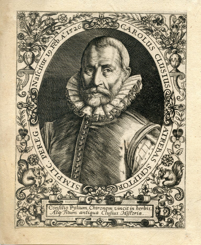 Book Id: 41402 Engraved Portrait. Carolus Clusius.