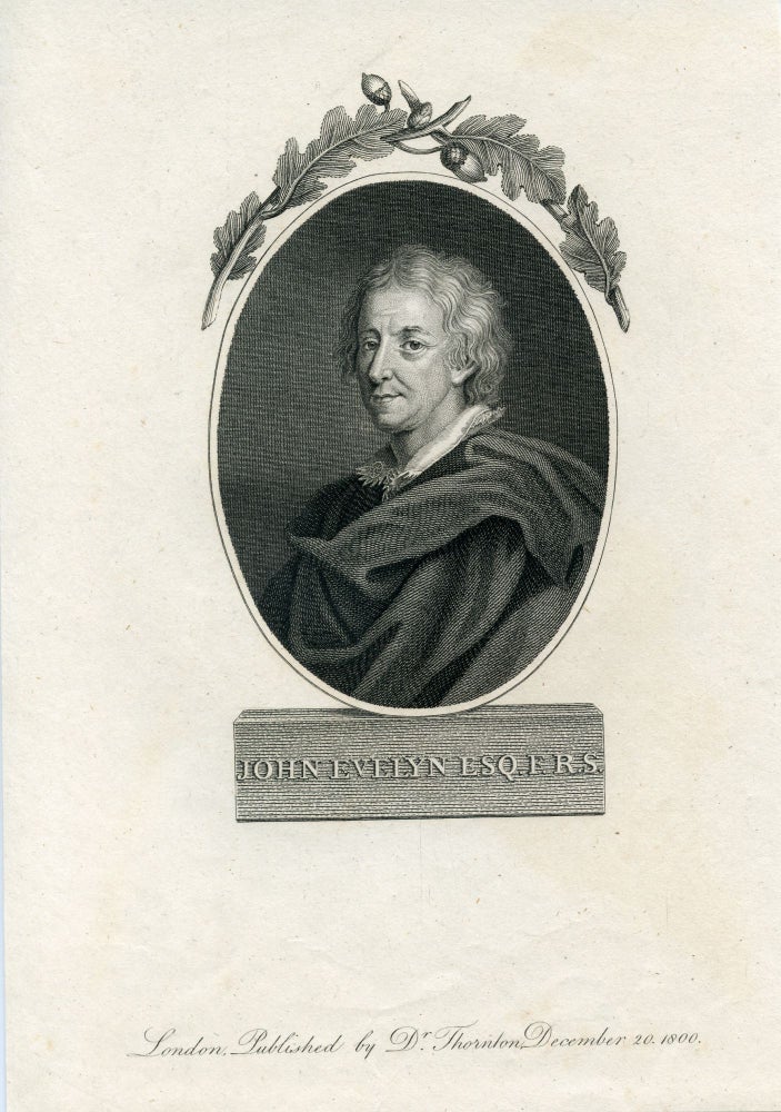 Book Id: 41718 Engraved Portrait. Published by Dr. Thornton. John Evelyn.
