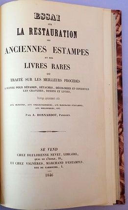 Book Id: 42199 Essai sur la restauration des anciennes estampes et des livres...