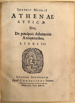 Book Id: 42787 Athenae Atticae sive, De praecipius Athenarum antiquitatibus,...