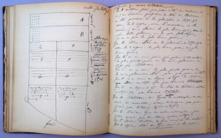 Autograph manuscript notebook of field experiments, 1890-91, 1891-92, and 1892-93. 130 leaves.