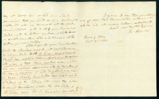 Book Id: 42813 Autograph letter signed to Maj. James Rennell. Joseph Banks