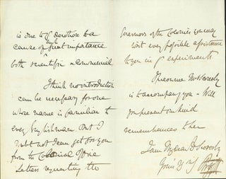 Book Id: 42856 Autograph letter signed to William Scoresby jr. Argyll, 8th Duke...