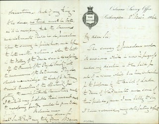 Book Id: 42869 Autograph letter signed to Archibald Smith. Henry James, Col