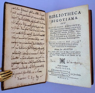 Bibliotheca Bigotiana seu catalogus librorum . . .