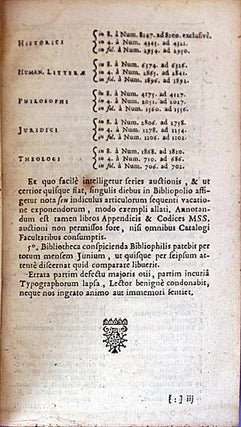 Bibliotheca Bigotiana seu catalogus librorum . . .