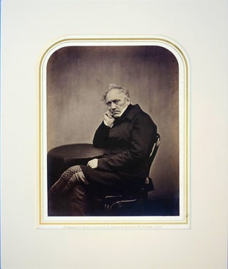 Portrait photo by Maull and Polyblank. Matted. Edward Hodges Bailey.