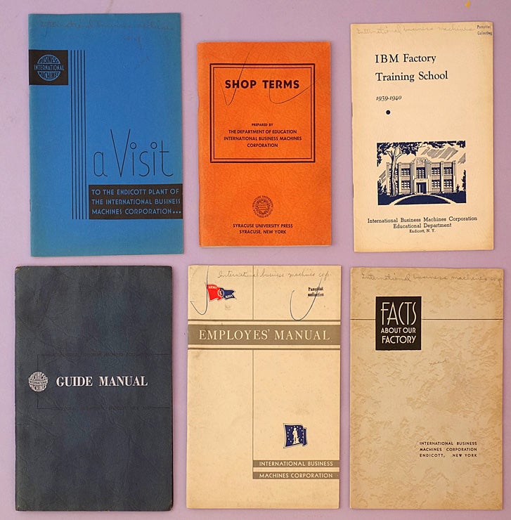 Book Id: 43136 Group of pamphlets issued by IBM's Endicott plant. IBM.