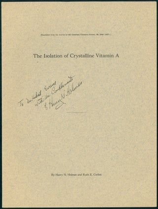 Book Id: 43154 The isolation of crystalline vitamin A plus other materials....