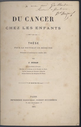 Du cancer chez les enfants